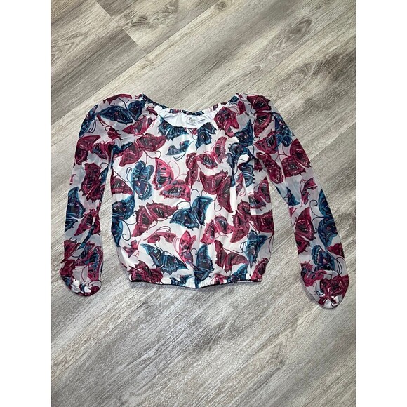 Girls‎ 7/8 butterfly long sleeve - Picture 1 of 3